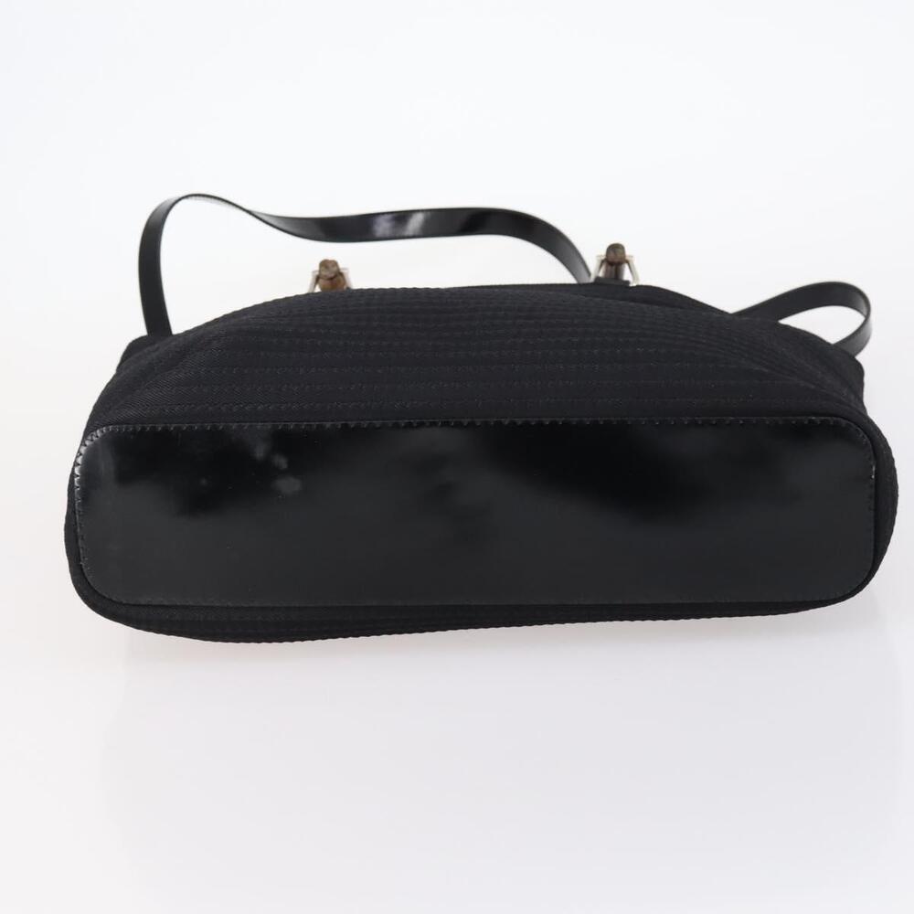 GUCCI Bamboo Hand Bag Nylon 2way Black Auth ep11085 - Picture 5 of 16